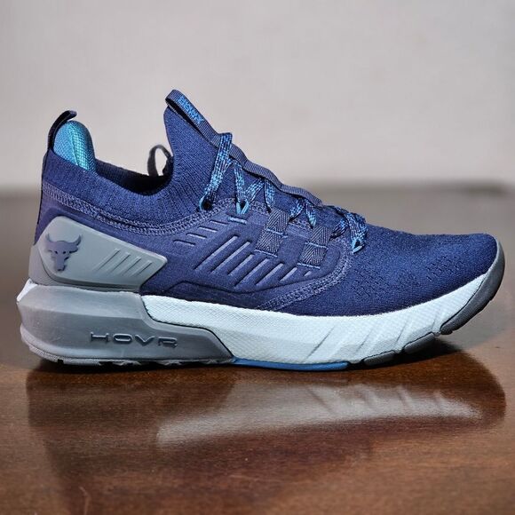Under Armour UA Project Rock 3 Training Gym Shoes Navy Black White Tribase 11.5 main image 12